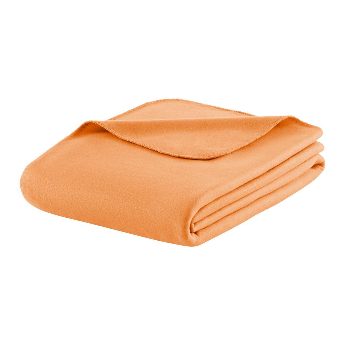 Fleecedecke Felicity Orange ca. 140x200cm - Orange, KONVENTIONELL, Textil (140/200cm) - Modern Living