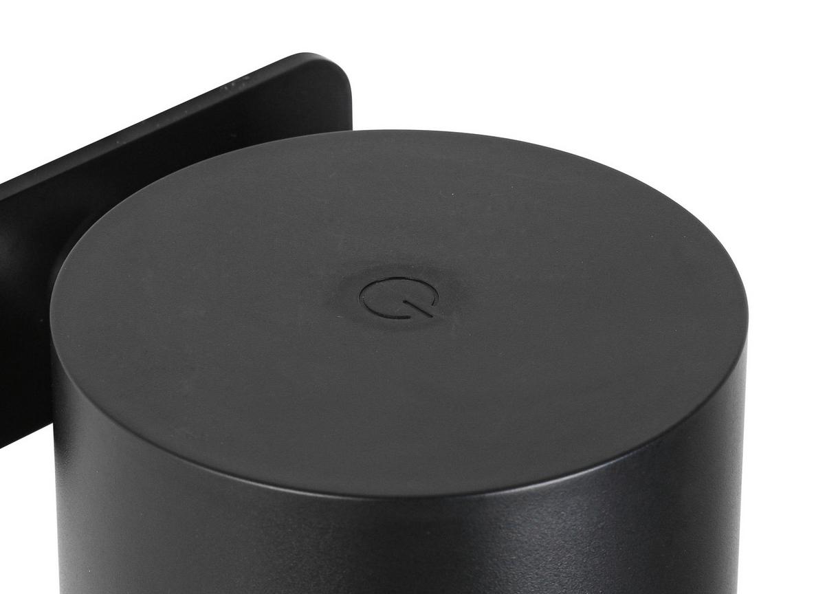 KINKIET AKUMULATOROWY SPOT *SBN* - czarny, Basics, tworzywo sztuczne/metal (9,2/8/4,5cm) - Novel