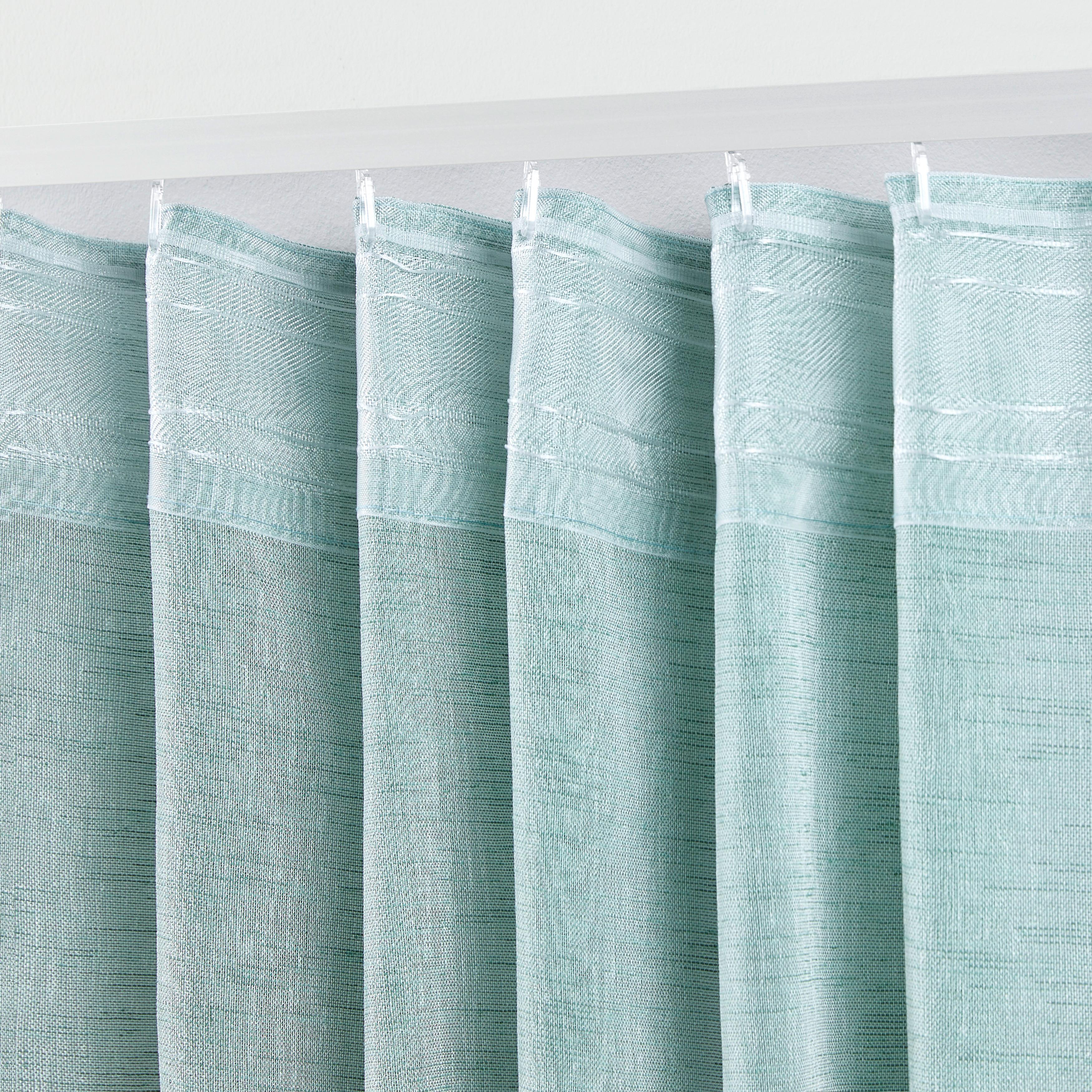 GARDINLÄNGD SIGRID -EXT- - grön, Romantik / Lanthus, textil (140/245cm) - Premium Living