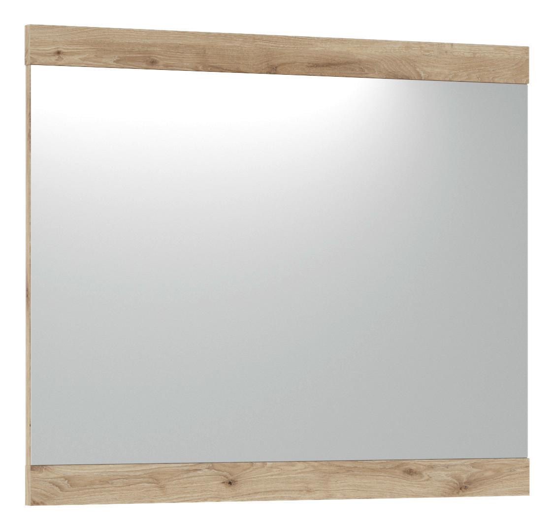 Oglindă SPRING - culoare lemn stejar, Modern, sticlă/material pe bază de lemn (86/72/2,2cm) - Modern Living