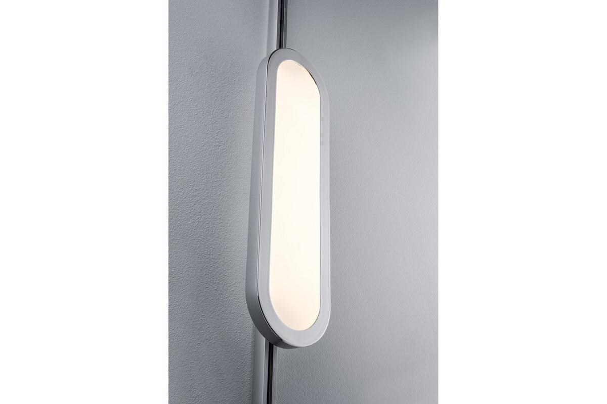 Schienensystem-Strahler Panel Loop in Chromfarben max. 7 W - Chromfarben, Design, Kunststoff (38/3,5/11cm) - Paulmann