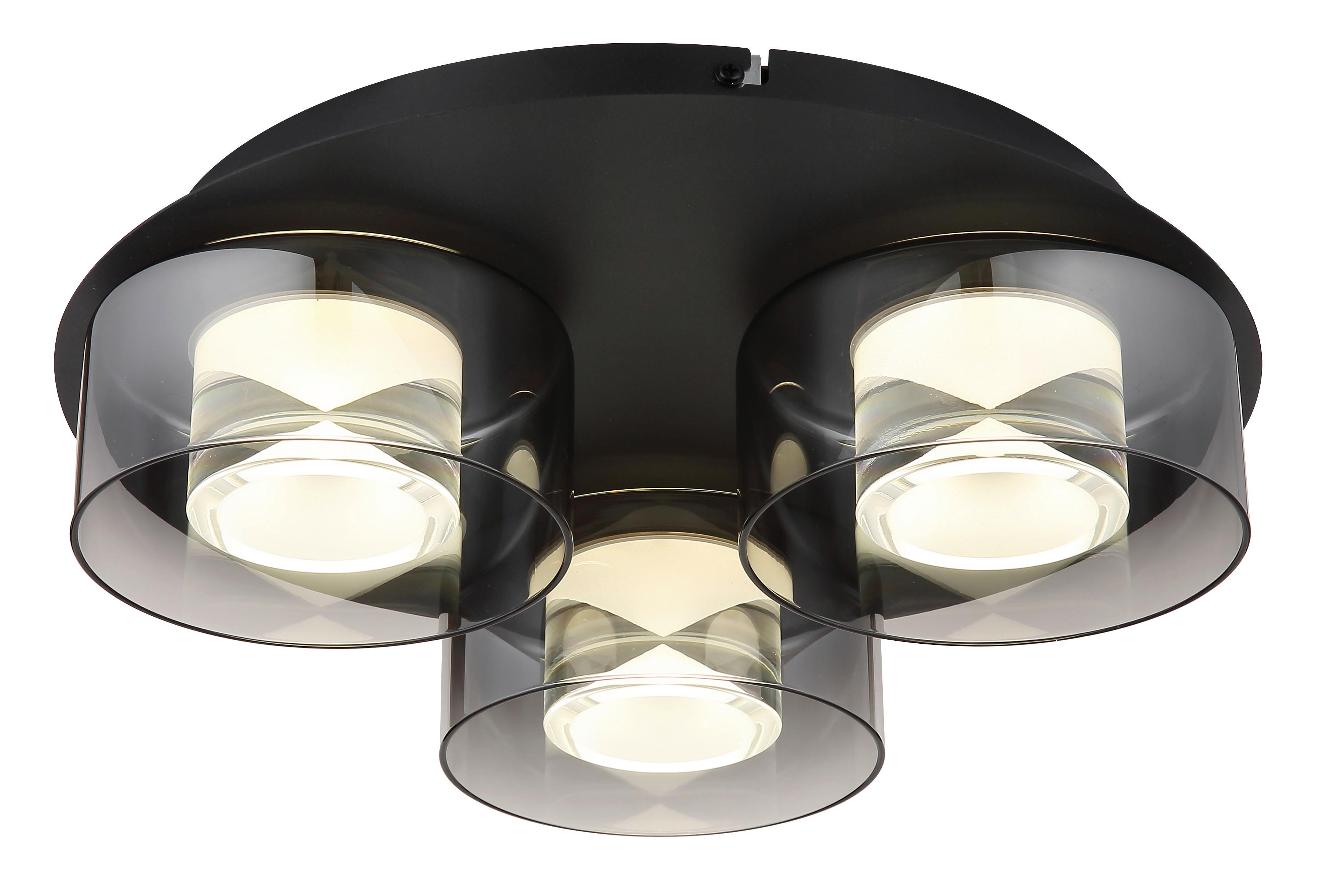 LAMPA SUFITOWA LISSI - przejrzysty/czarny, Design, tworzywo sztuczne/metal (38/11,5cm) - Collet's Monde