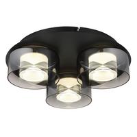 LAMPA SUFITOWA LISSI - przejrzysty/czarny, Design, tworzywo sztuczne/metal (38/11,5cm) - Collet's Monde