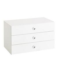 WKŁAD Z SZUFLADAMI ZUBEHÖR - biały, materiał drewnopochodny (82/49/49cm) - Carryhome