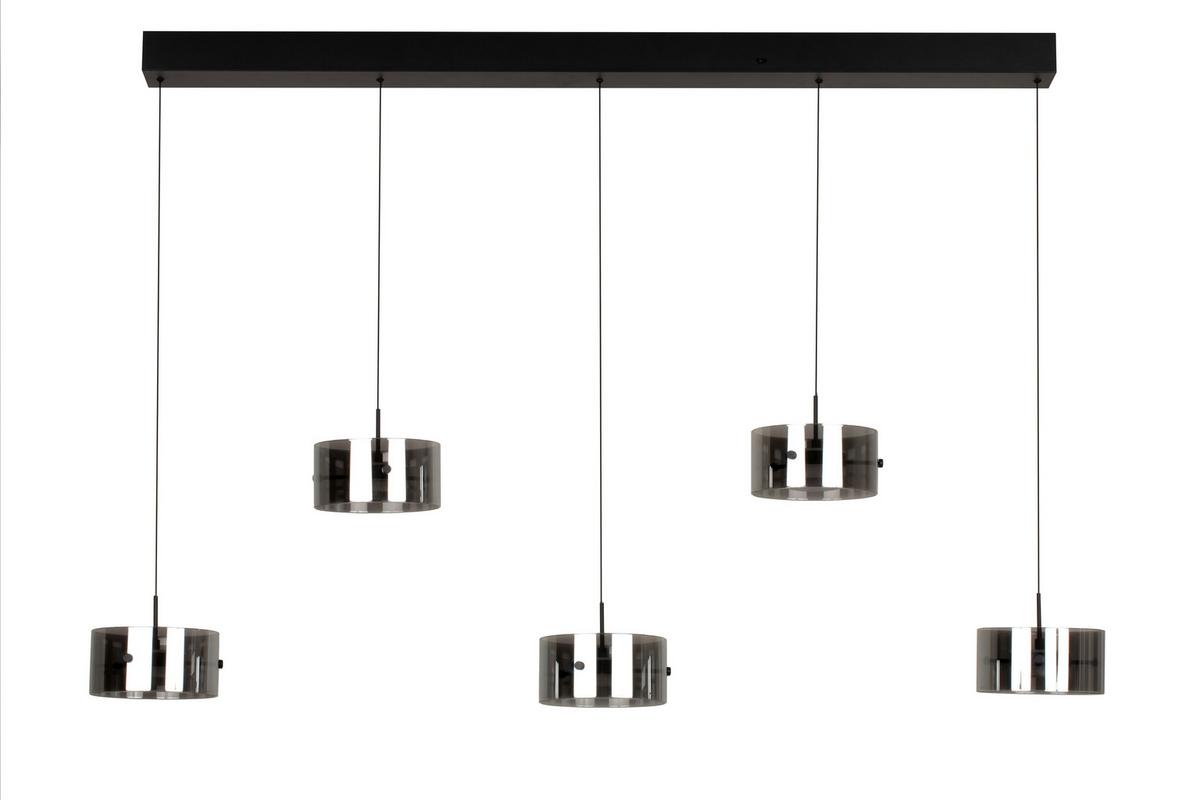 LAMPA WISZĄCA LED NUSAKAN *SBN* - czarny, Design, tworzywo sztuczne/metal (128/16/150cm) - Novel