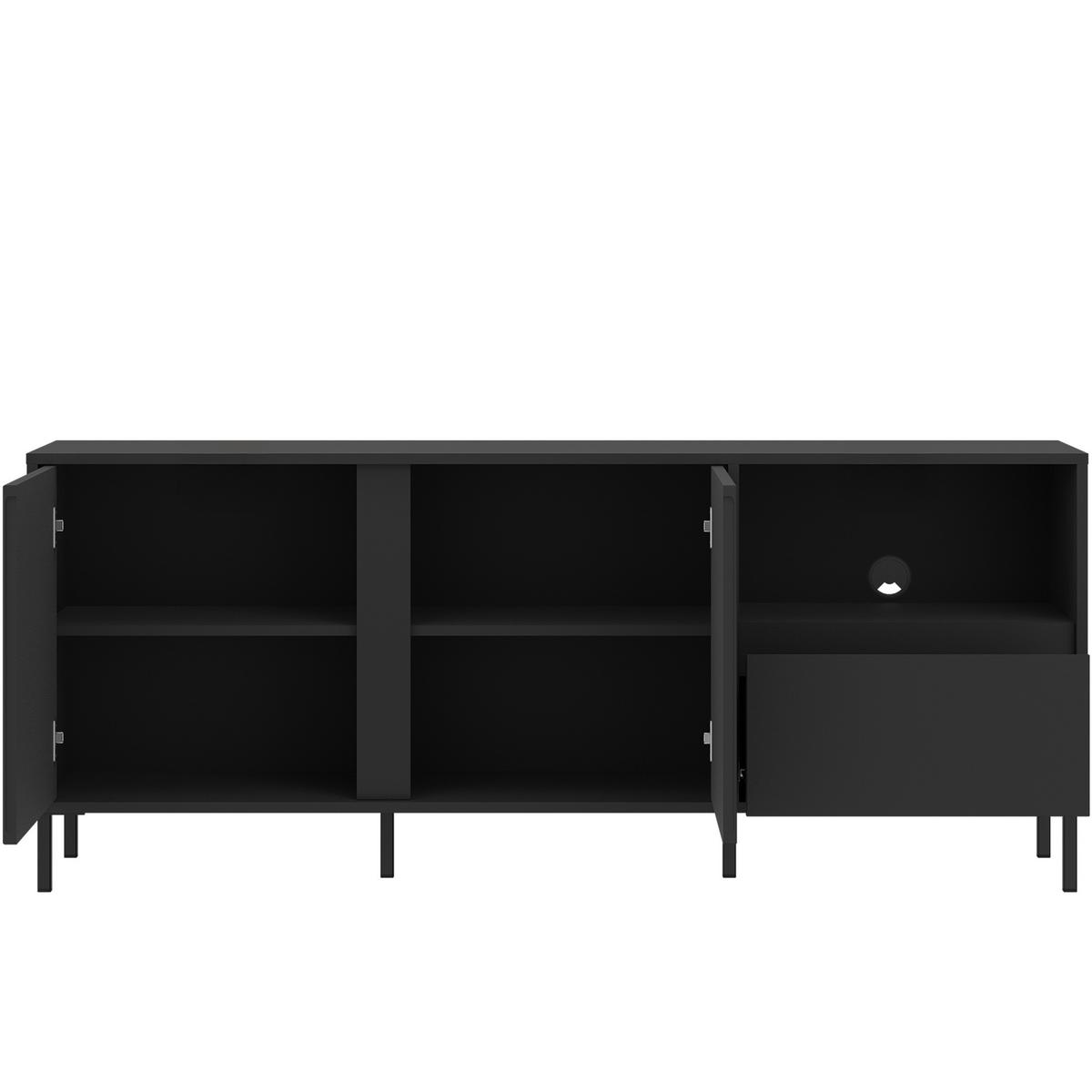 Tv-element Avenale, Antracit - črna/antracit, Trend, kovina/leseni material (157,8/65,4/40cm)