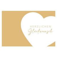Klappkarte Kupfergold Weiß/Champagner - Champagner/Weiß, Basics, Papier (18/13cm)