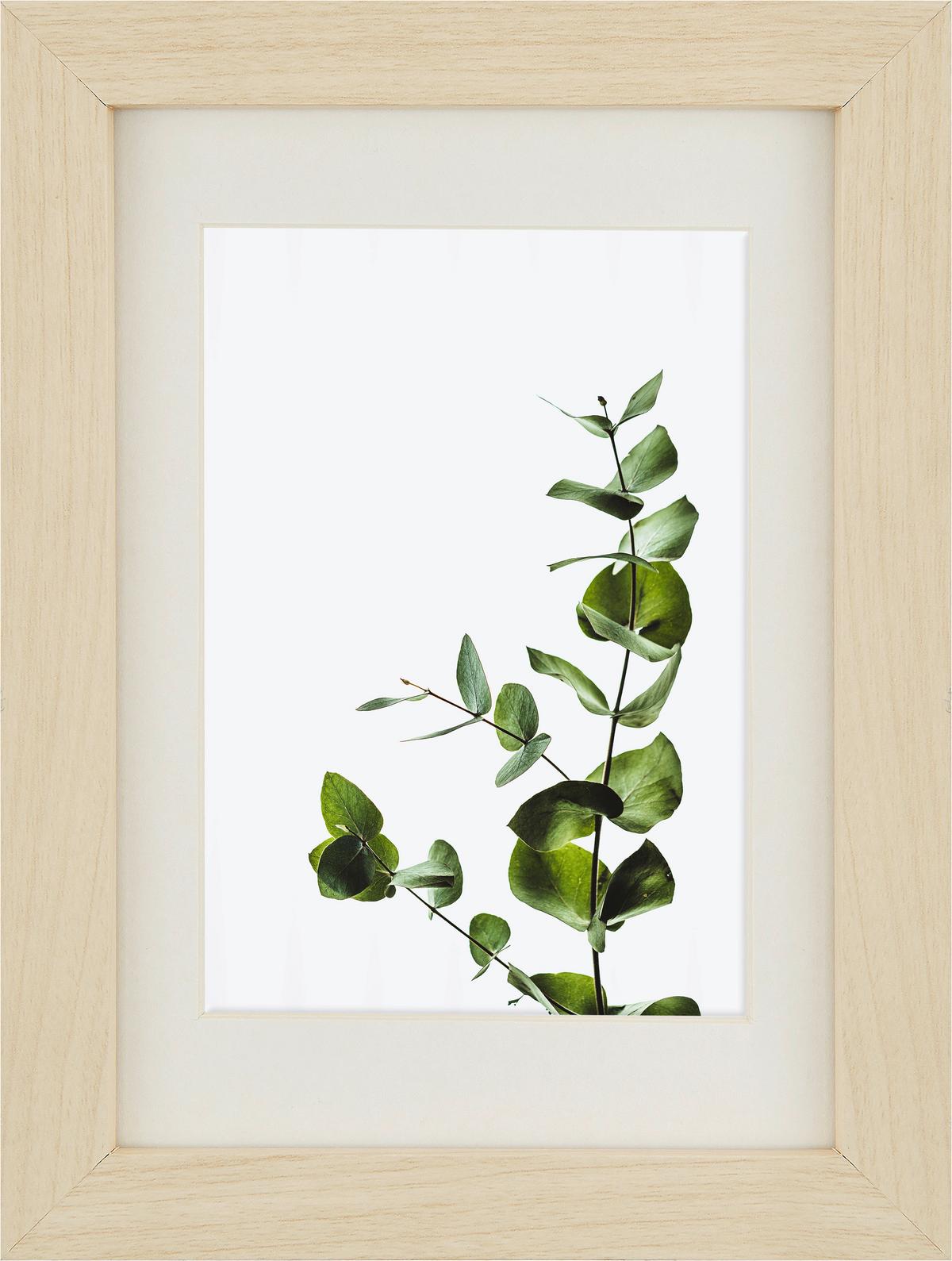 Bilderrahmen Gitta aus MDS ca. 13x18cm - Eichefarben, Glas/Holz (13/18cm) - Modern Living