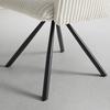 STOL MED ARMSTÖD JADE - beige/svart, Modern, metall/trä (64/87/63cm) - Bessagi Home