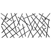 WIESZAK ŚCIENNY MIKADO 2 - czarny, Design, metal (60/30/5cm)