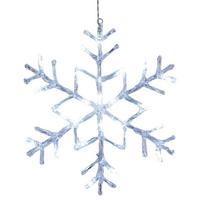 Led-dekoleuchte 410795 Schneeflocke - Weiss, Basics, Kunststoff/Metall (40/1,5/40cm) - Eglo