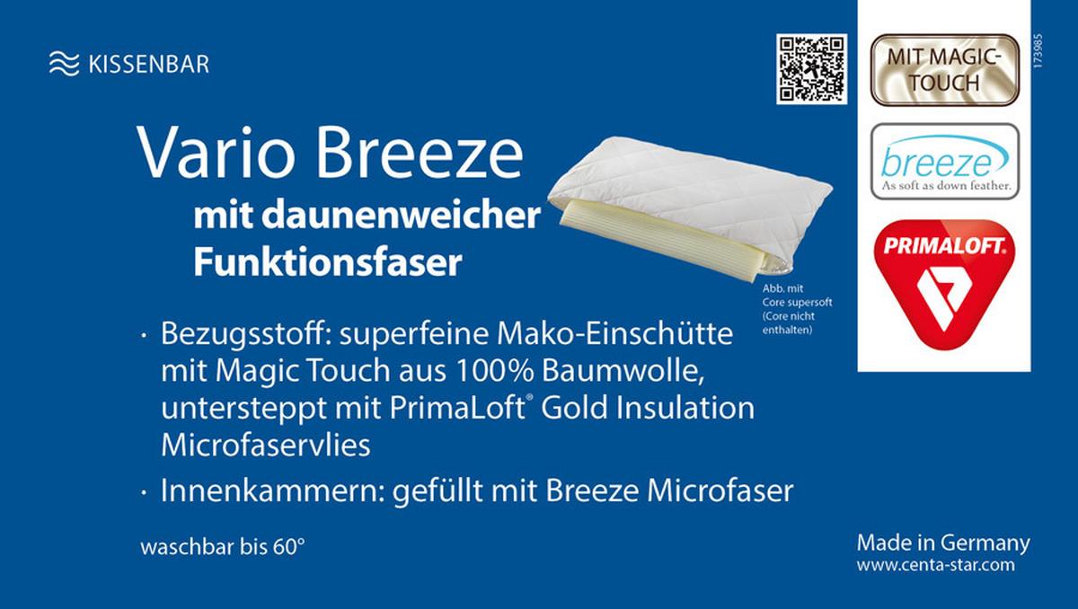 POSZWA NA PODUSZKĘ VARIO BREEZE - biały, Basics, tkanina (40/80cm) - Centa-Star