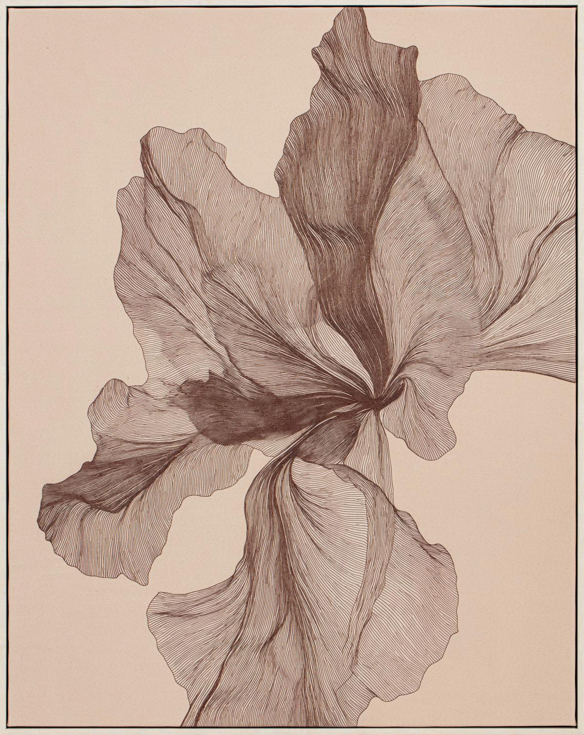 Tablou cu ramă Lilith cca. 80x100 cm - bej/multicolor, Modern, plastic/textil (80/100/3,8cm) - Mömax