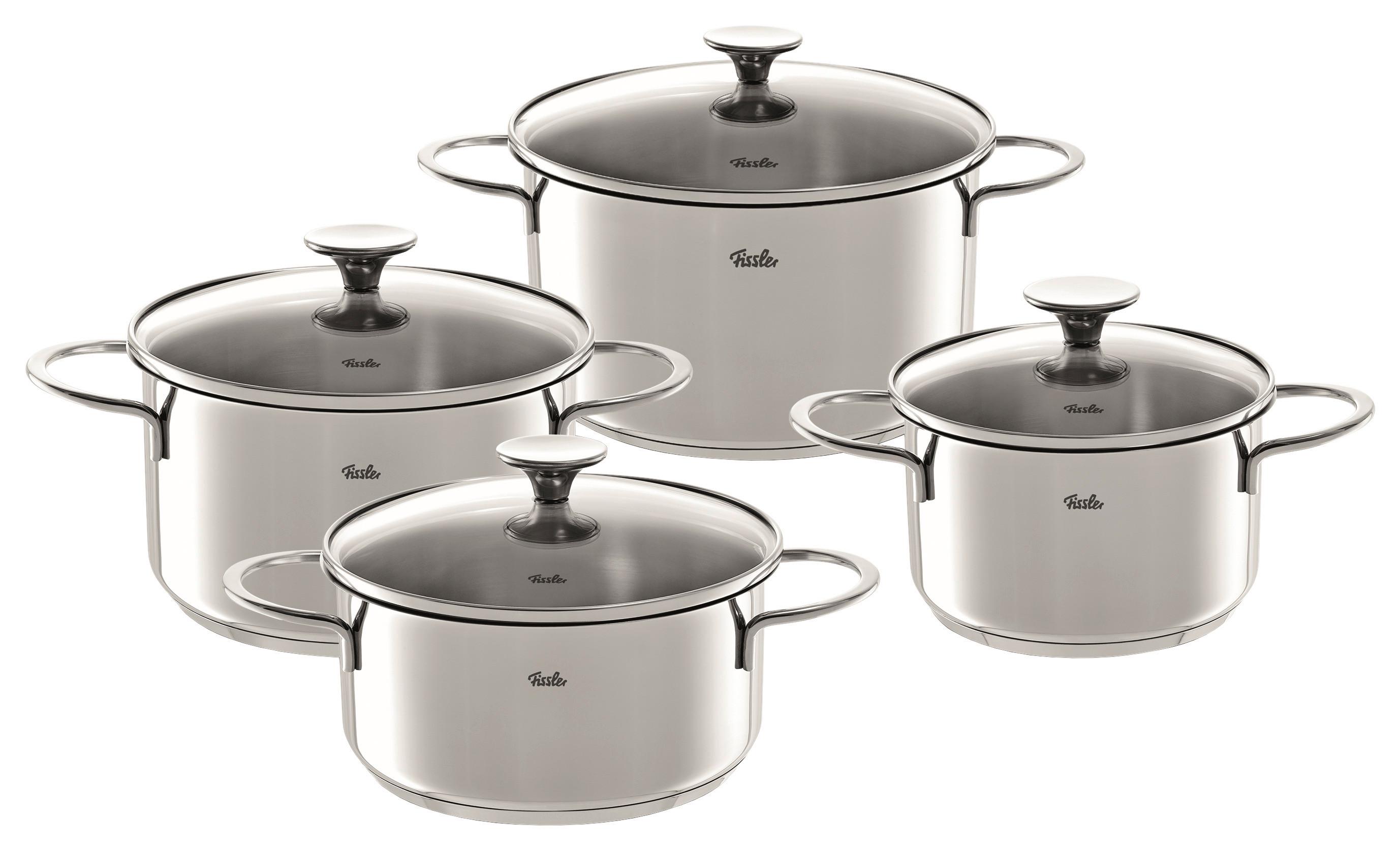 ZESTAW GARNKÓW 040-114-04-000/0 - kolor srebrny, Basics, metal/szkło - Fissler