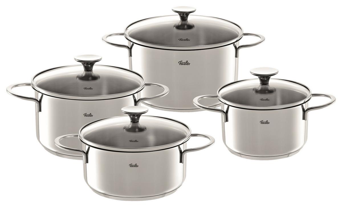 ZESTAW GARNKÓW 040-114-04-000/0 - kolor srebrny, Basics, metal/szkło - Fissler