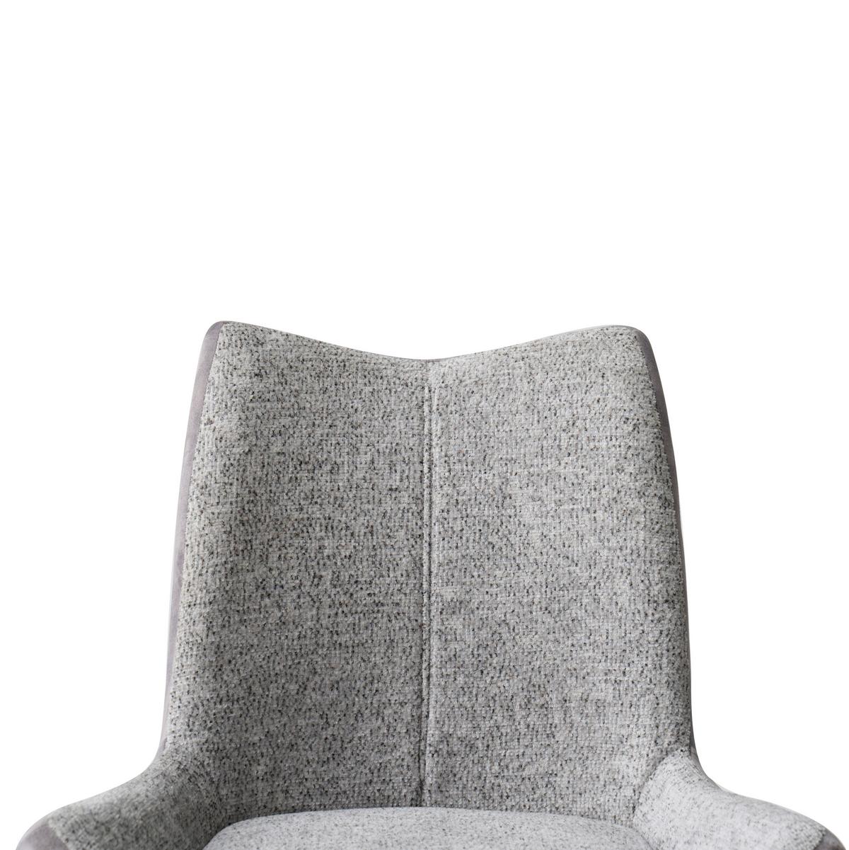 Stolica Sally - svijetlo siva/crna, Moderno, metal/tekstil (63/56/86cm) - Modern Living