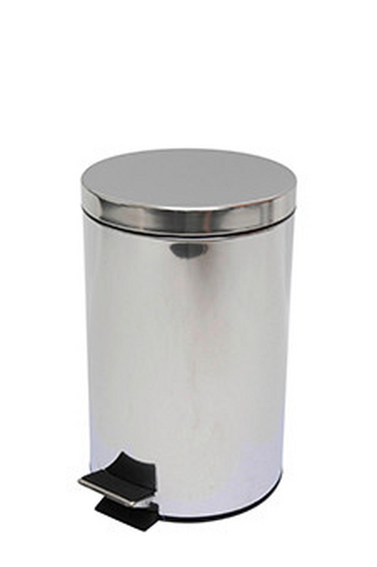 TRETEIMER 100439 - Edelstahlfarben/Schwarz, Basics, Kunststoff/Metall (30.5/37.5/24cm) - Spirella