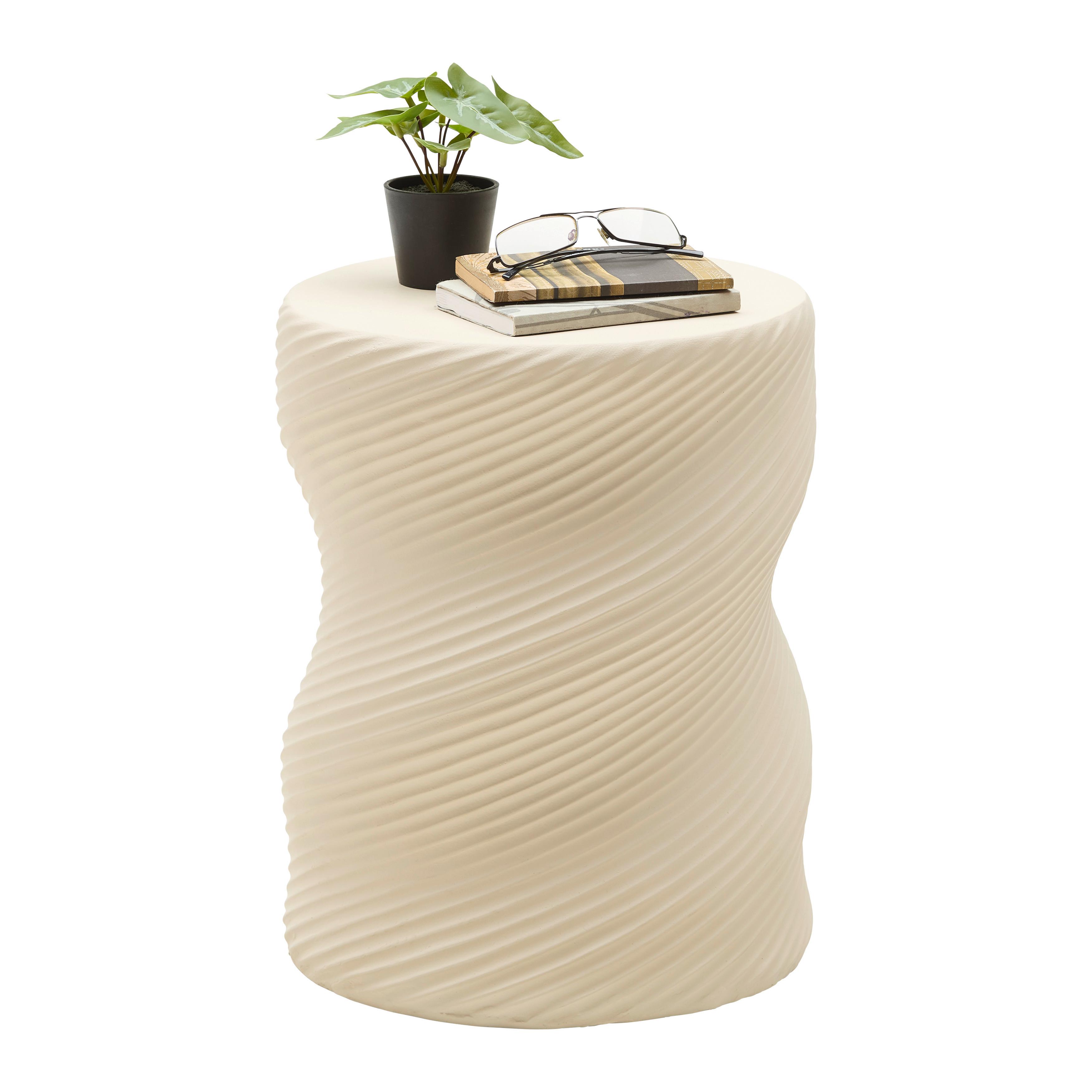Hocker/Beistelltisch Milo Greige - Greige, MODERN, Stein (32/32/40cm) - Mömax