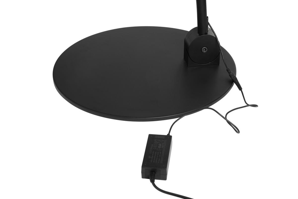 LAMPA STOJĄCA LED DRITO - przejrzysty/czarny, Trend, tworzywo sztuczne/metal (203/50/205,5cm) - Dieter Knoll