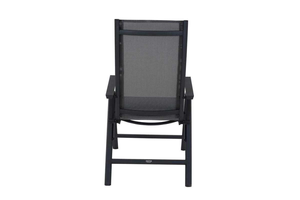 Gartenklappsessel Tauro Anthrazit - Anthrazit, Basics, Kunststoff/Metall (60/110/66cm) - Siena Garden