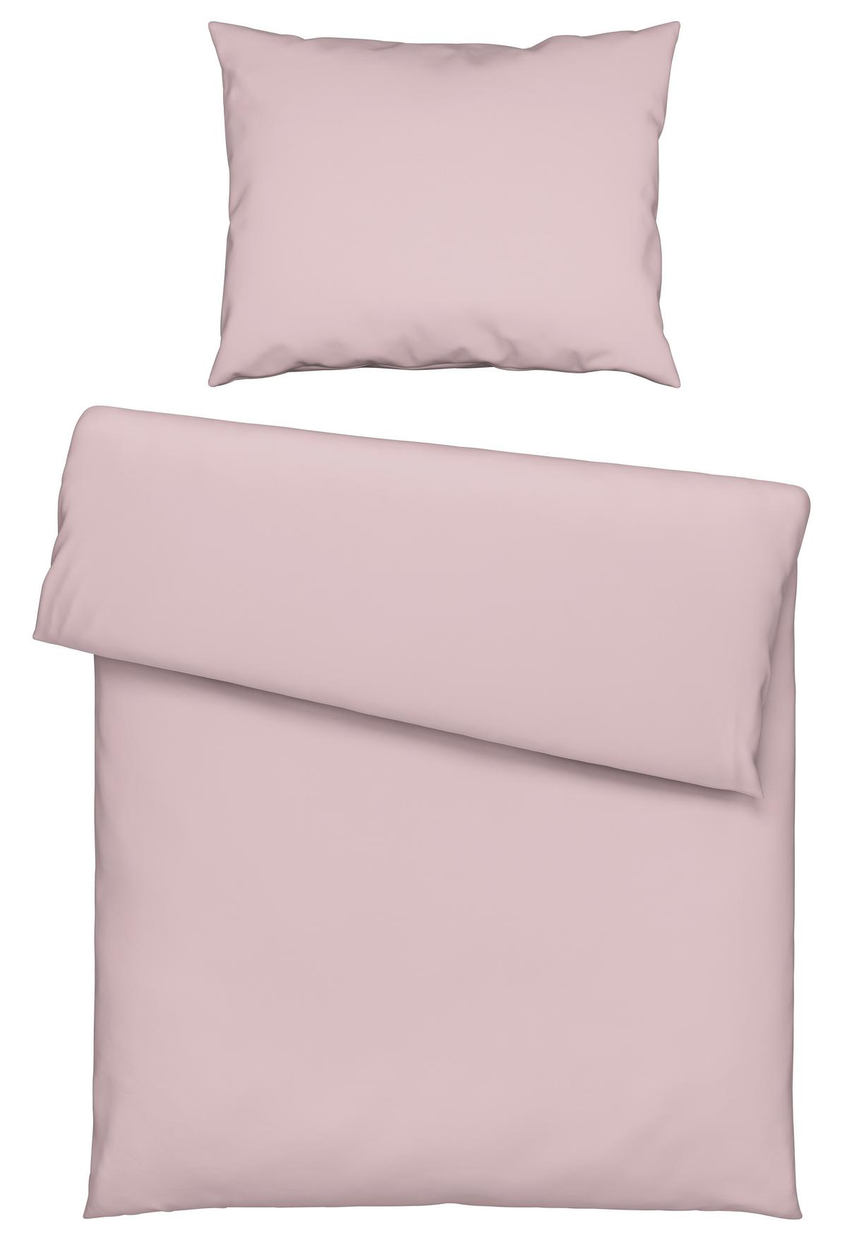 Bettwäsche Iris ca. 160x210 - Rosa, Textil (160/210cm) - Modern Living