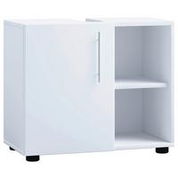 Omarica Za Pod Umivalnik Flandu Iii, Bela - siva/črna, Moderno, umetna masa/leseni material (60,2/50,7/29,6cm) - MID.YOU