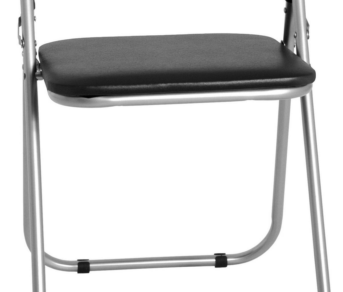 SCAUN PLIABIL SHAKE - negru, Modern, plastic/metal (44/80/47cm) - Modern Living