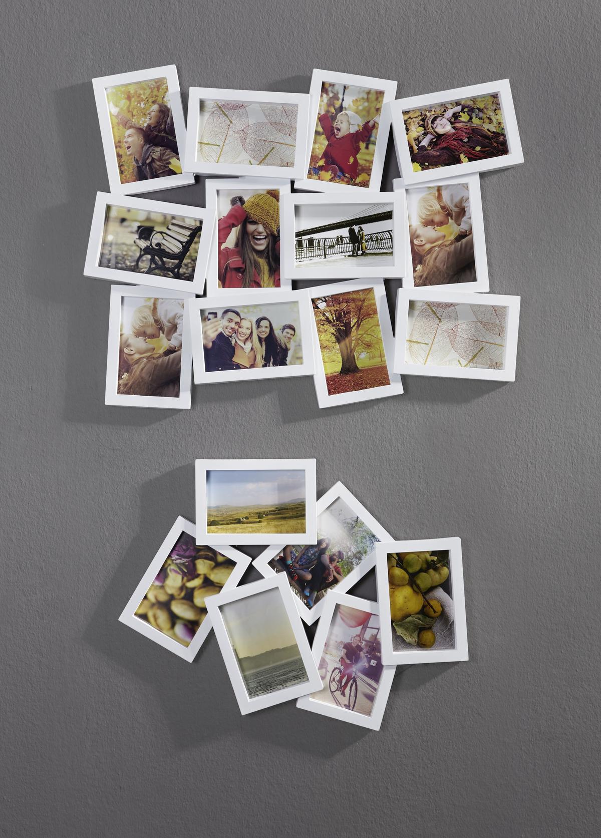 Rame foto HANS - alb/negru, plastic/carton (61,5/49,5/2cm) - Modern Living