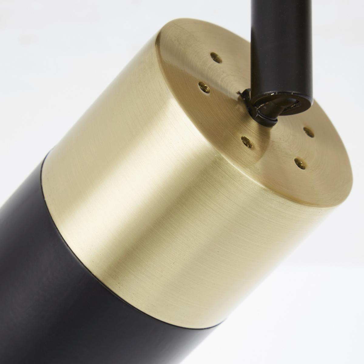 Deckenleuchte Maribel in Schwarz/Messing max. 5 Watt - Messingfarben/Schwarz, Design, Metall (76,5/16,8/18cm) - Brilliant