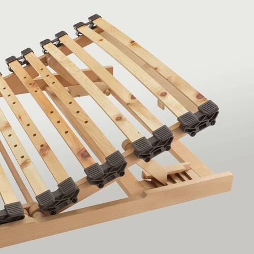 Zirben-Lattenrost ca. 80x200 cm, metallfrei - Zirbelkieferfarben/Buchefarben, Basics, Holz (80/200cm) - Linea Natura