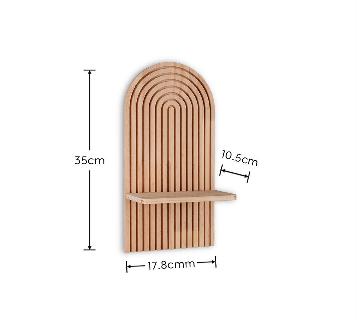 Falipolc Szett 3db-os Elea - natúr színű, Modern, fa (17,8/35/11,5cm)