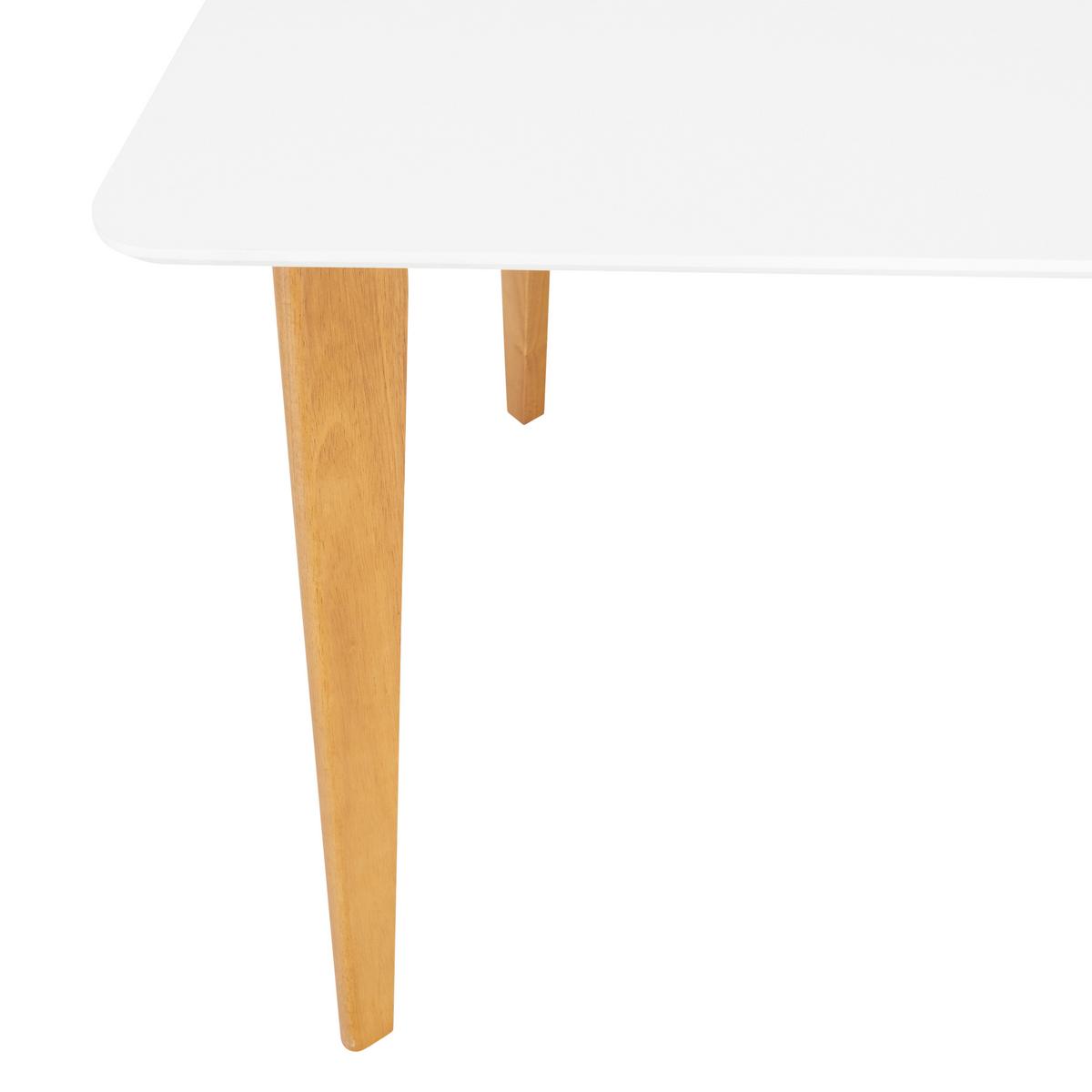 STÓŁ DO JADALNI ASTRID - kolor dębowy/biały, Design, drewno (120/80/76cm) - Livetastic