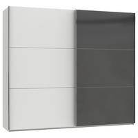 Ormar S Kliznim Vratima Level 36c - bijela/siva, Moderno, drvni materijal (250/216/65cm) - Modern Living