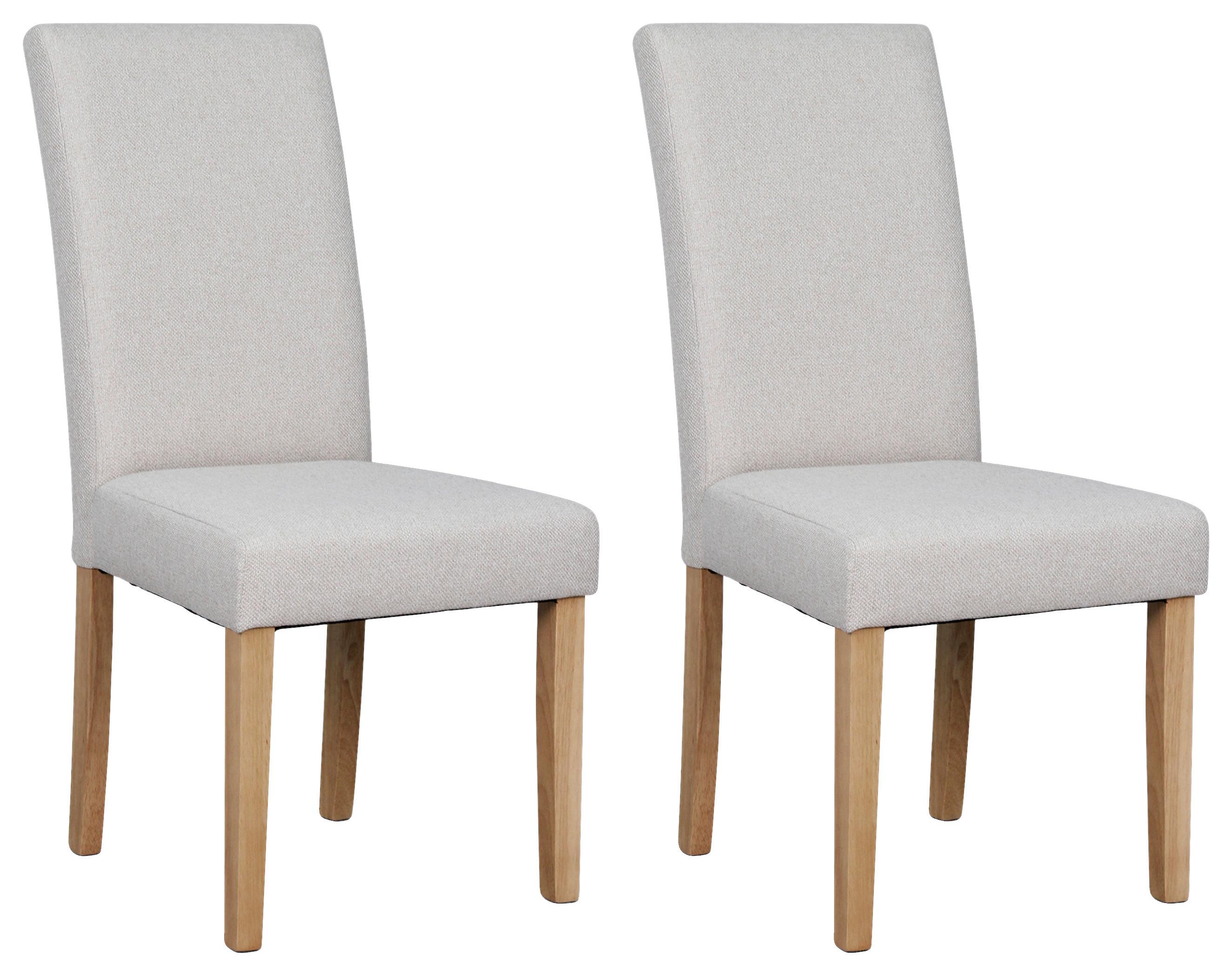 STUHL-SET ELIAS - Taupe/Braun, MODERN, Holz/Textil (47/99,5/60cm) - MID.YOU