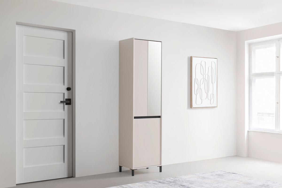 Garderobenschrank Arran Kaschmir - Kaschmir, MODERN, Holzwerkstoff (55/206/40cm) - Mömax