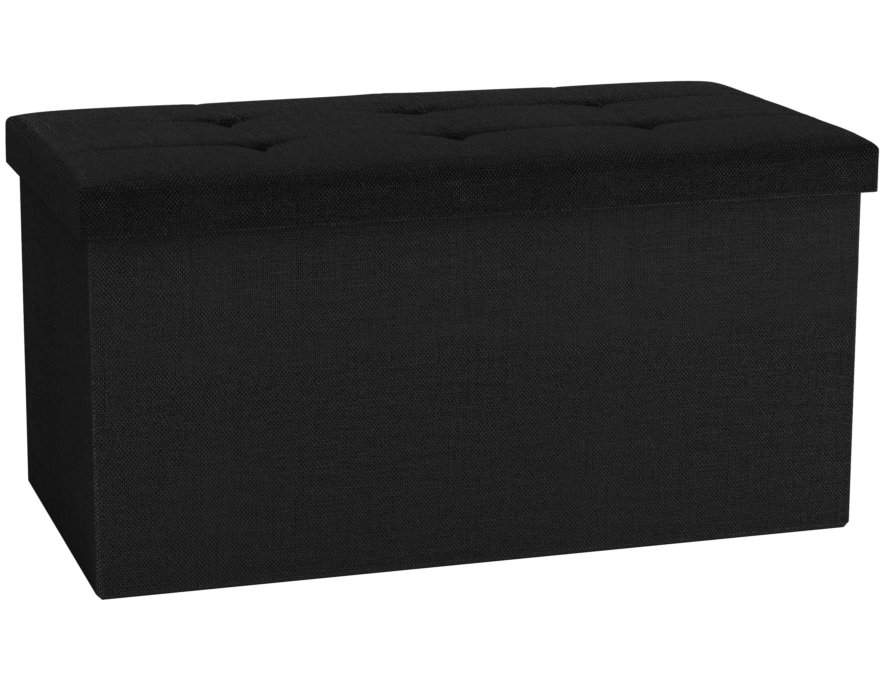 Zaboj Za Sedenje Boxas, Antracit - antracit, Basics, umetna masa/leseni material (76/38/38cm) - MID.YOU