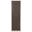 Omara Za Oblačila Iza - hrast/srebrna, Konvencionalno, umetna masa/leseni material (55/190/26cm) - Mömax modern living Omara Za Oblačila Iza - hrast/srebrna, Konvencionalno, umetna masa/leseni material (55/190/26cm) - Mömax modern living