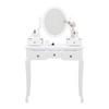 SMINKBORD SARA II - vit/bronsfärgad, Romantik / Lanthus, metall/trämaterial (80/130/40cm) - Mömax