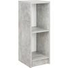 Regal 4-you New Yur04, Siva, Bela - siva/črna, Moderno, leseni material (30/85,5/34,6cm) - Mömax