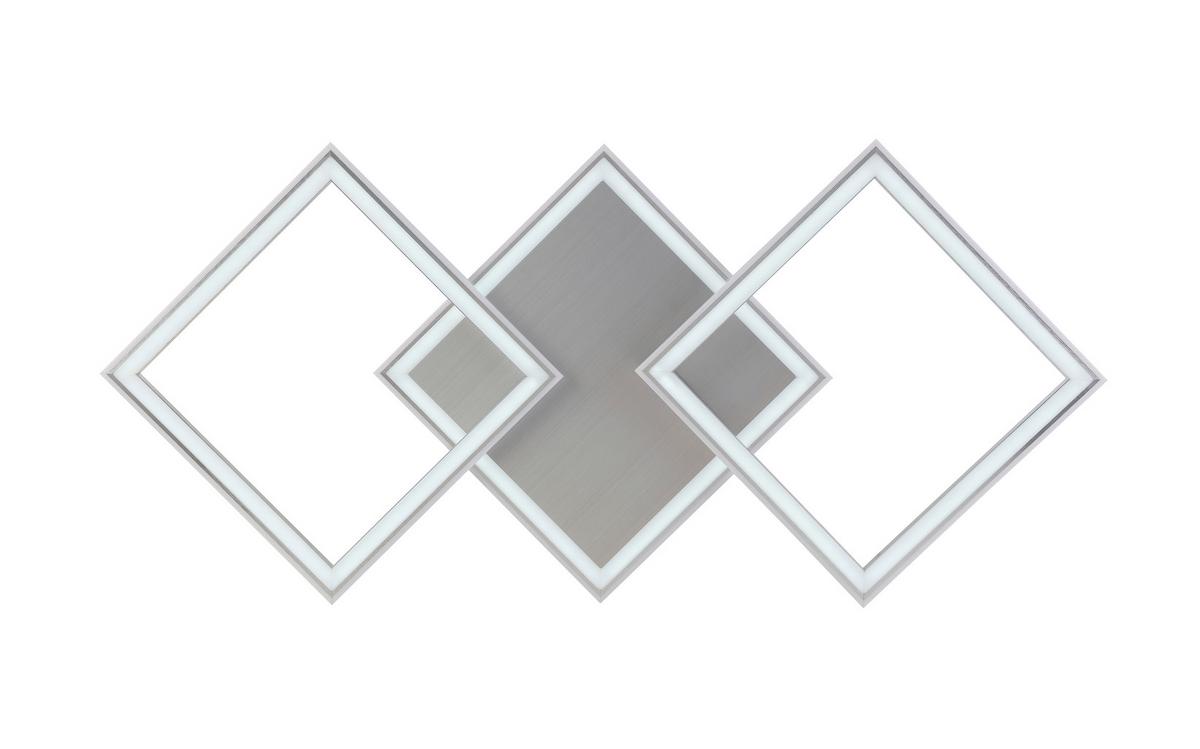 Led Mennyezeti Lámpa Qinton - alumíniumszínű, Romantik / Landhaus, műanyag/fém (95/44/7,3cm) - Premium Living