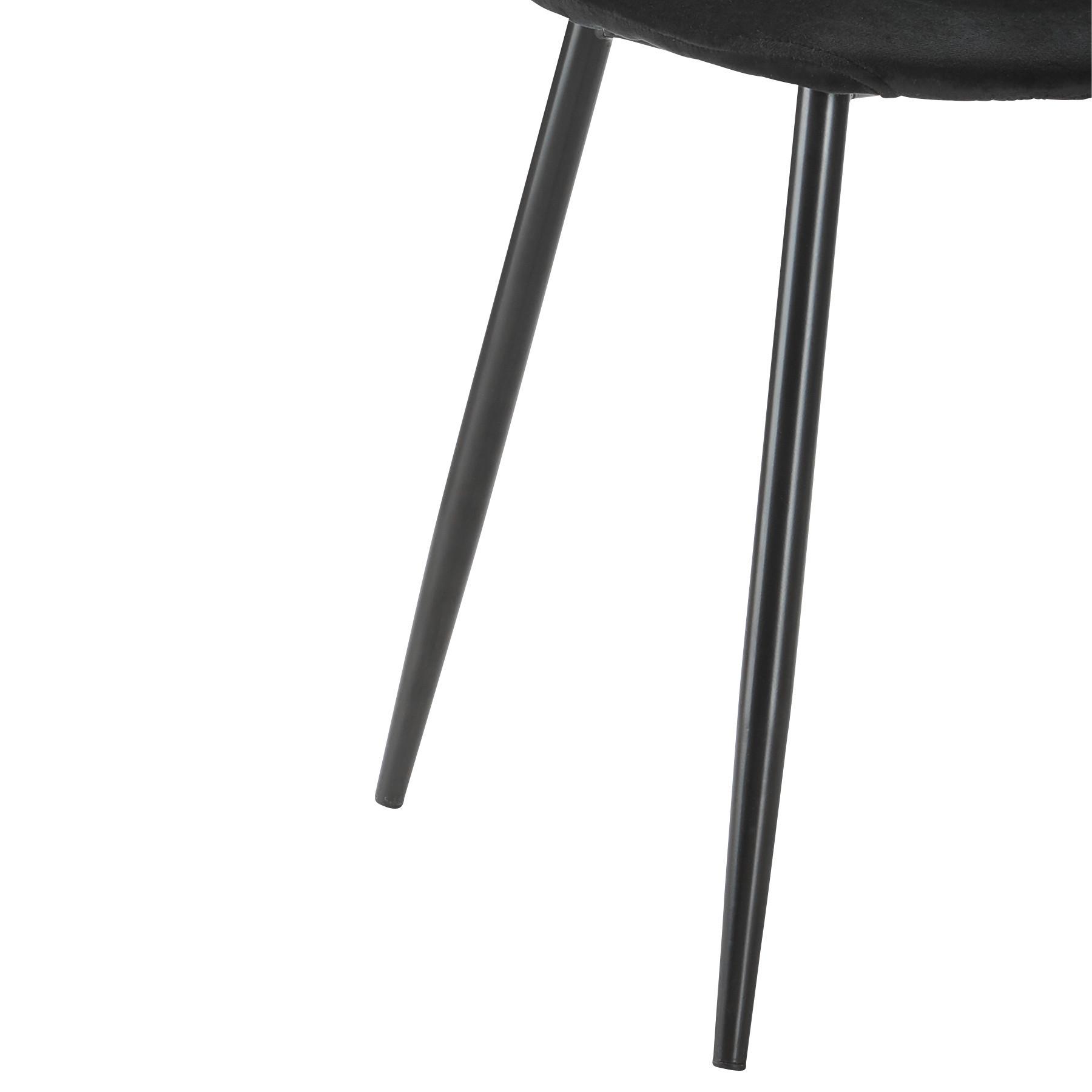 STOL LIO - svart, Modern, metall/trä (43/86/55cm) - Bessagi Home
