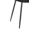 STOL LIO - svart, Modern, metall/trä (43/86/55cm) - Bessagi Home