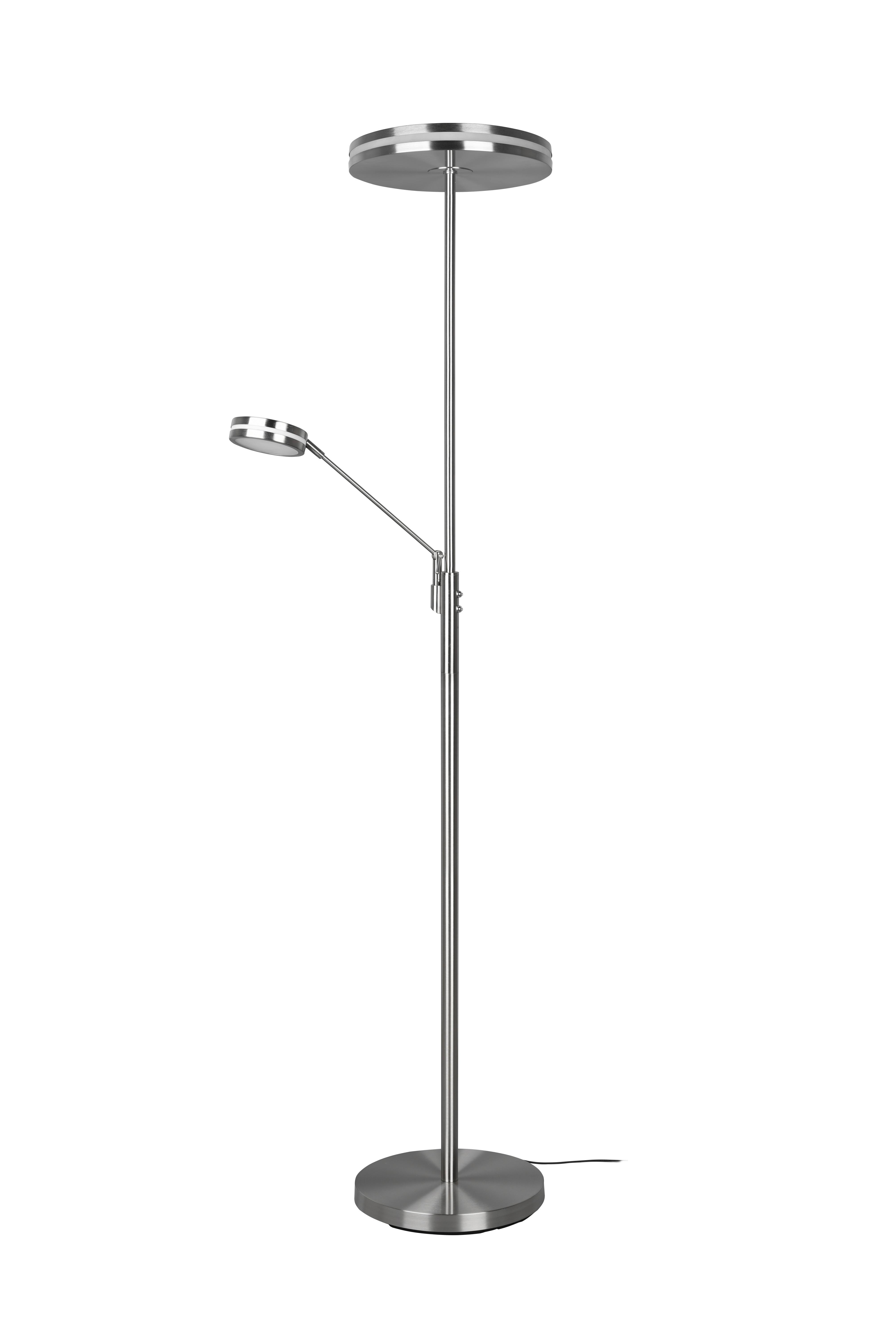 LED-Stehleuchte Franklin Nickelfarben max. 35 Watt - Nickelfarben, Basics, Metall (35,2/181cm) - Trio Leuchten