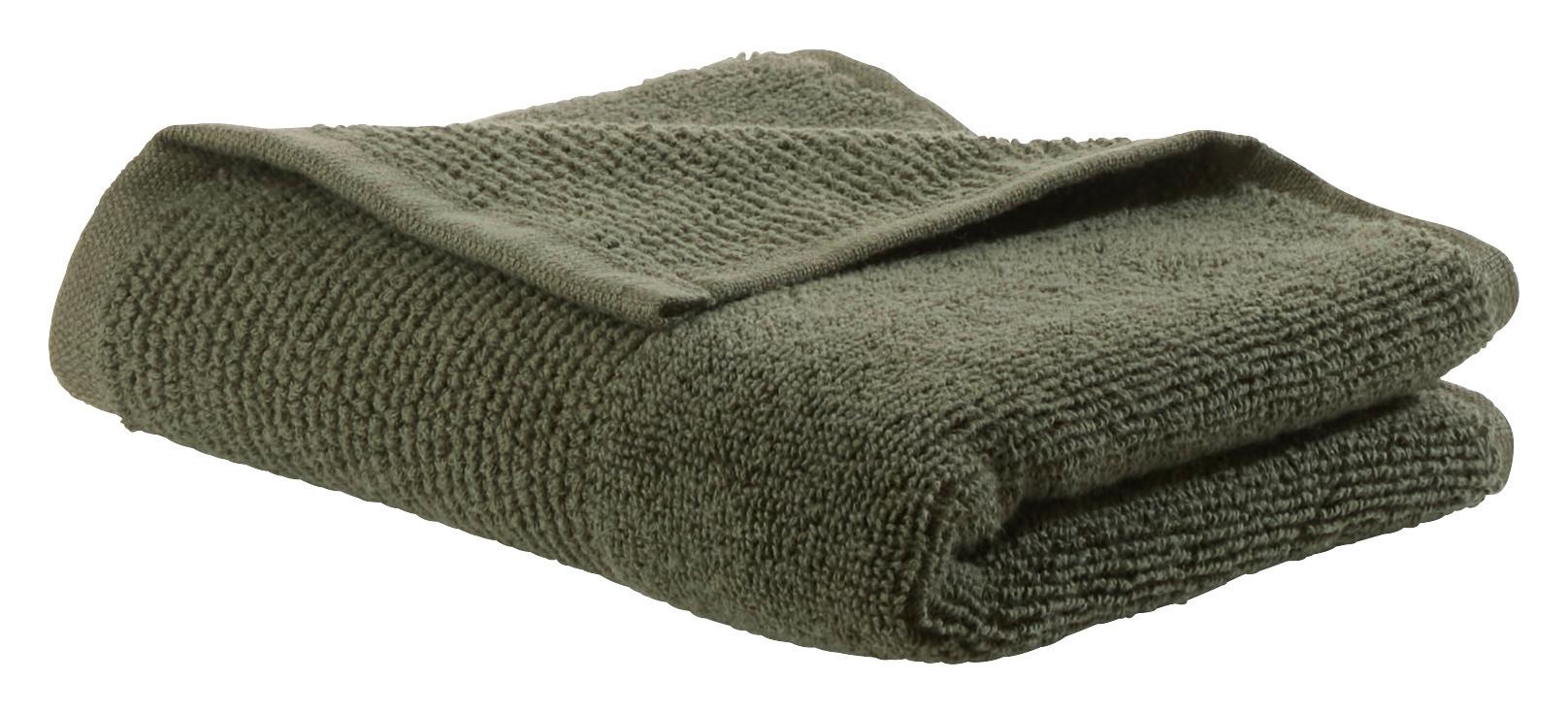 Gästetuch Olivia in Grün ca. 30x50cm - Grün, KONVENTIONELL, Textil (30/50cm) - Premium Living