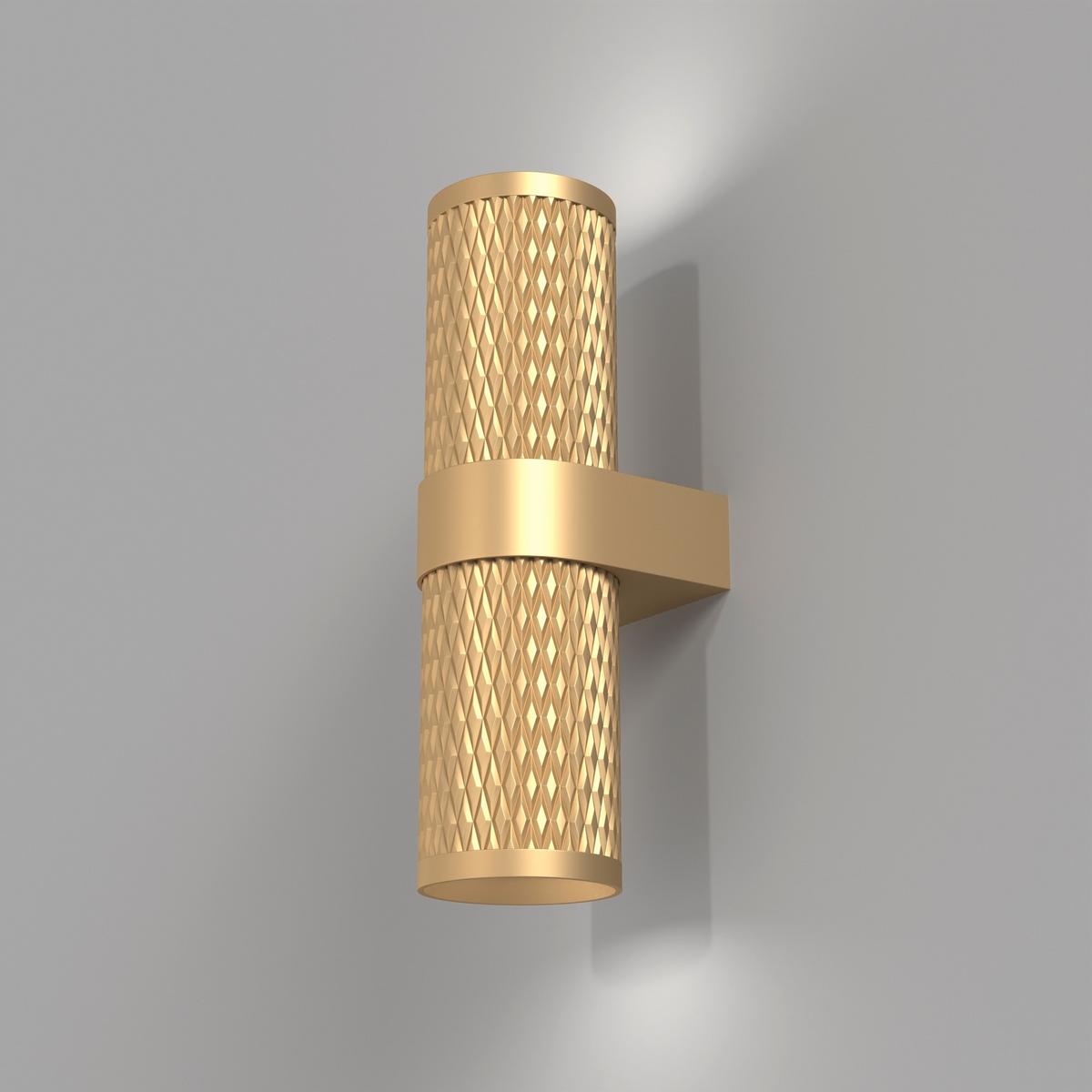 WANDLEUCHTE FOCUS DESIGN - Goldfarben, Trend, Metall (21.7/6.5/10.6cm) - MAYTONI