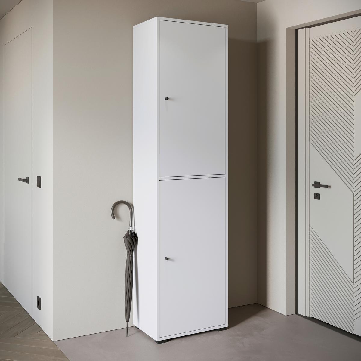 Omara Za Čevlje Dino, Bela - črna/bela, Basics, kovina/umetna masa (50/190/33cm) - P & B