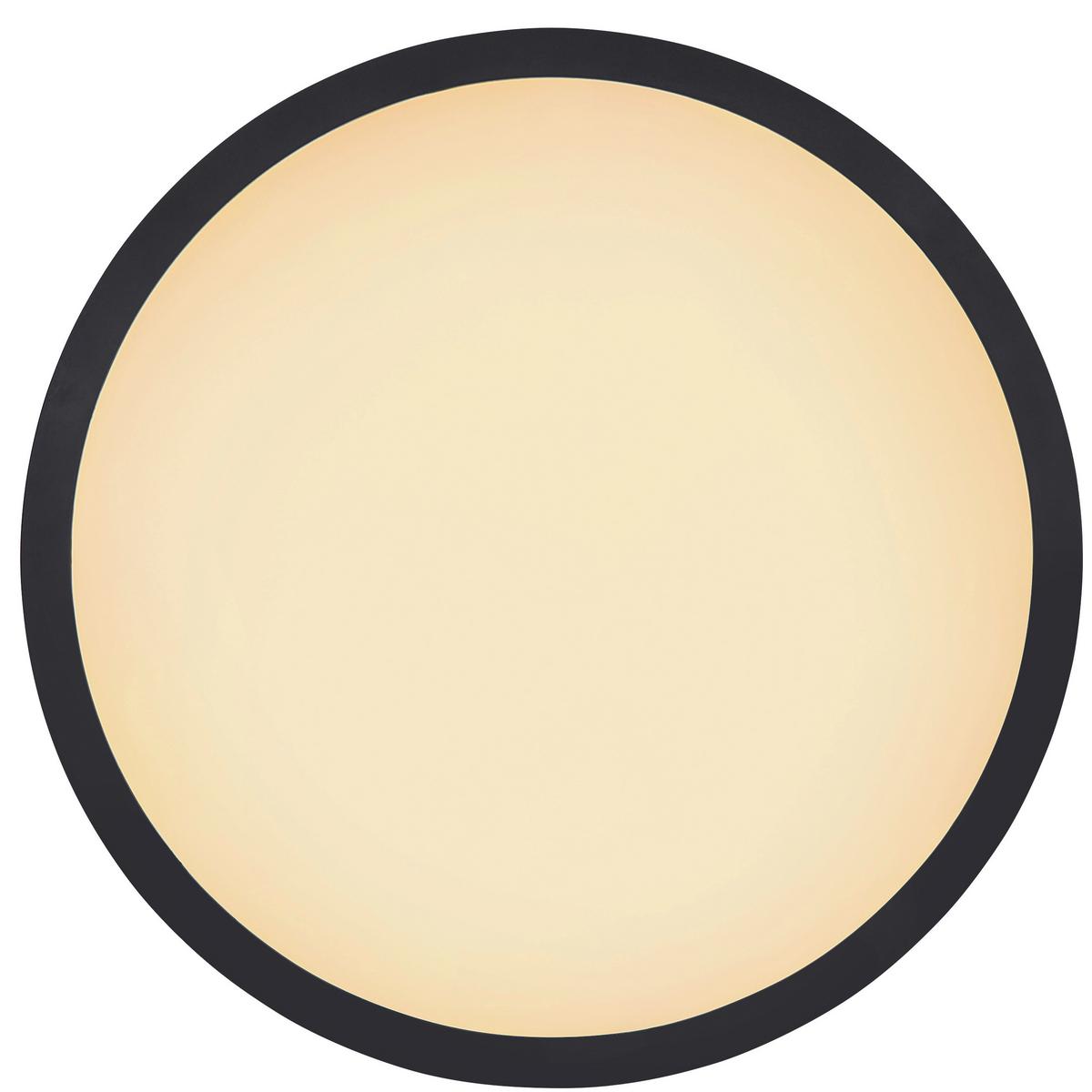 Stropna Led-svetilka Sapana, S Sijalko - črna/bela, Basics, umetna masa (42/2,5cm) - Globo