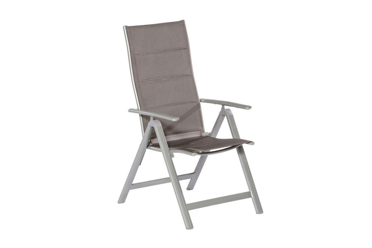 Vrtna Garnitura Taviano, 5-Delno, Aluminij, Steklo - srebrne barve/rjava, Romantika, kovina/steklo - Gardenson