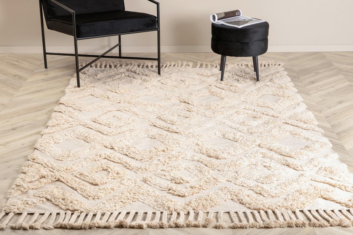 Hochflorteppich Hilma HILMA - Beige, LIFESTYLE, Textil (200/300cm) - P & B
