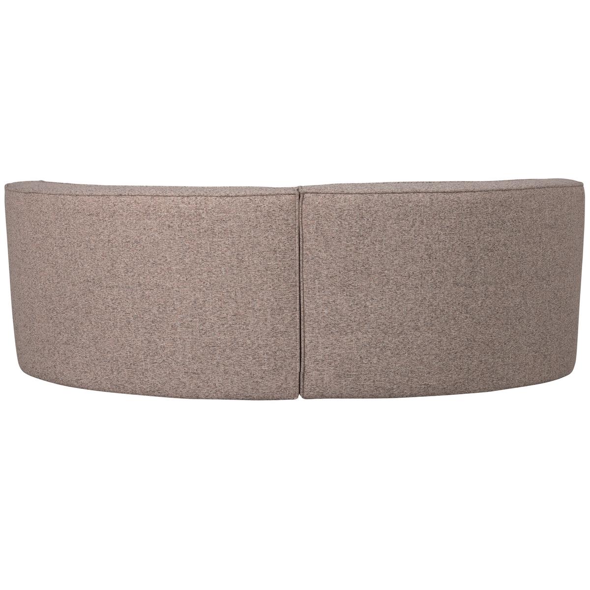 Eckbank Europa Sandfarben Webstoff - Sandfarben/Schwarz, Design, Kunststoff/Textil (262/85/131cm) - Livetastic